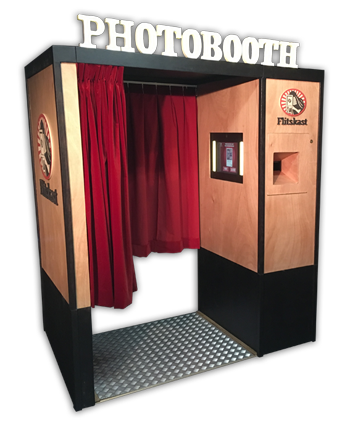 Flitskast Fotohokje huren Photobooth Fotozuil Fotopaal Fotokist