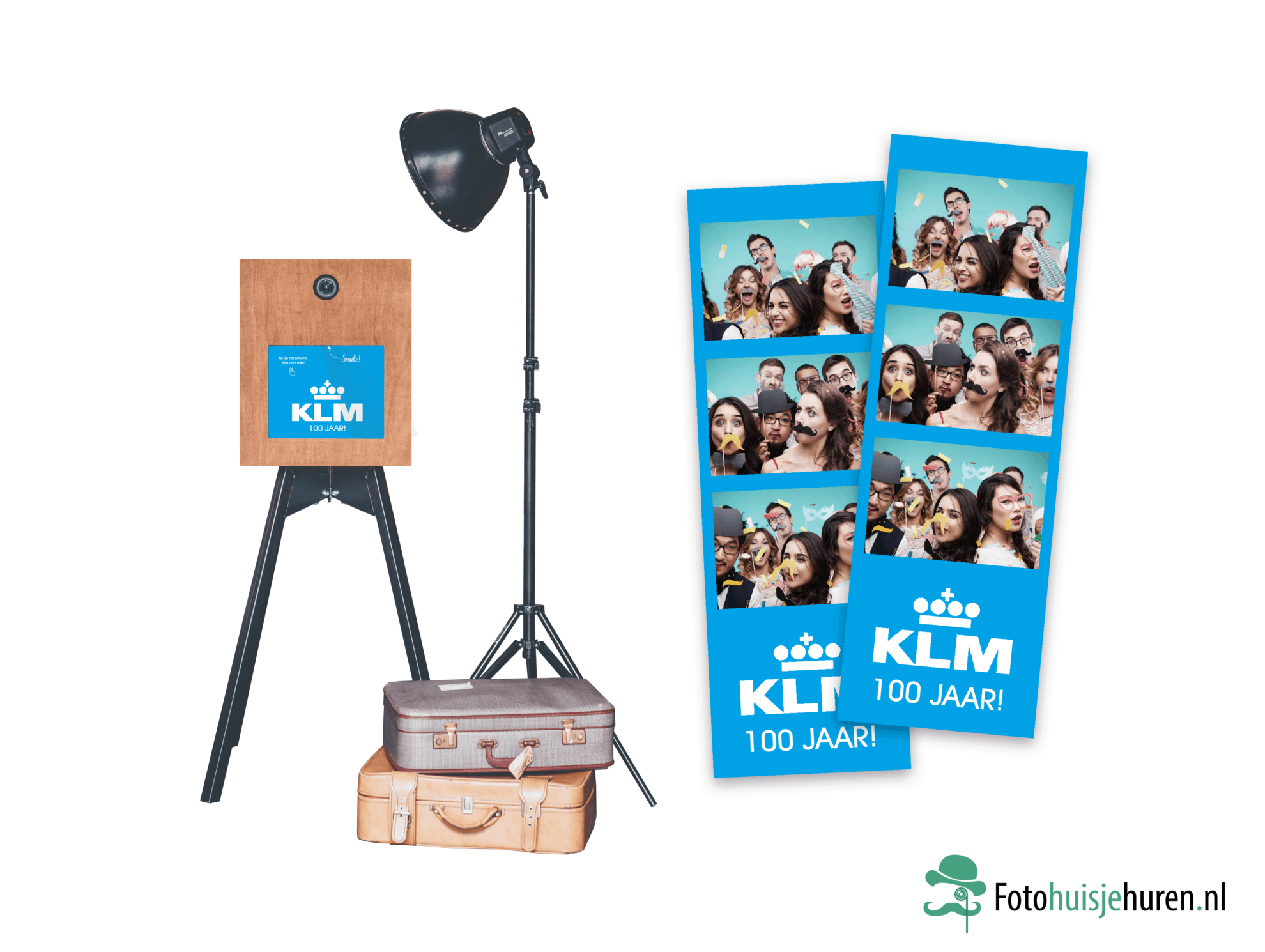 Photobooth zakelijk evenement – branding en fotostrips